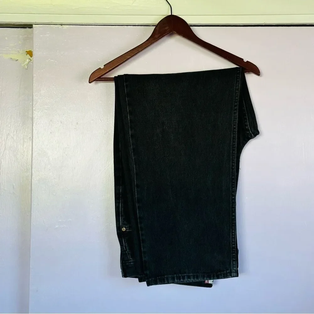 Men's Levi’s Relaxed Fit 550 Black Jeans Sz 42 X 30 - Picture 2 of 7